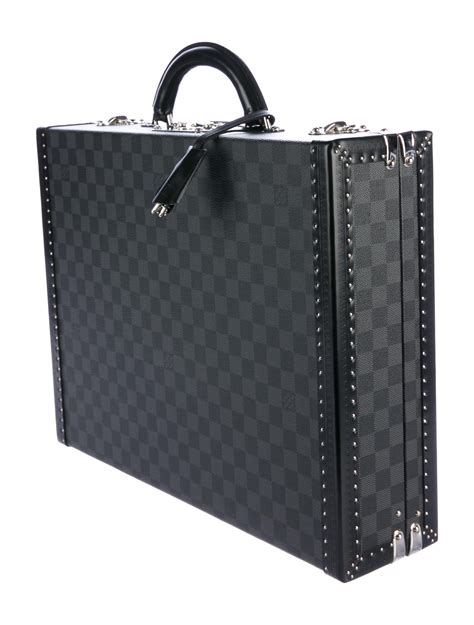 louis vuitton black briefcase|louis vuitton briefcase hard.